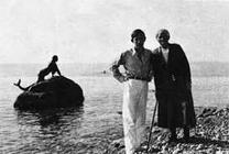 Гельман Ганс с матерью в Крыму. 1935 г