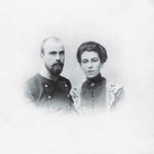 Олсуфьев Ю.А и Глебова С.В накануне свадьбы. Ок. 1900г.